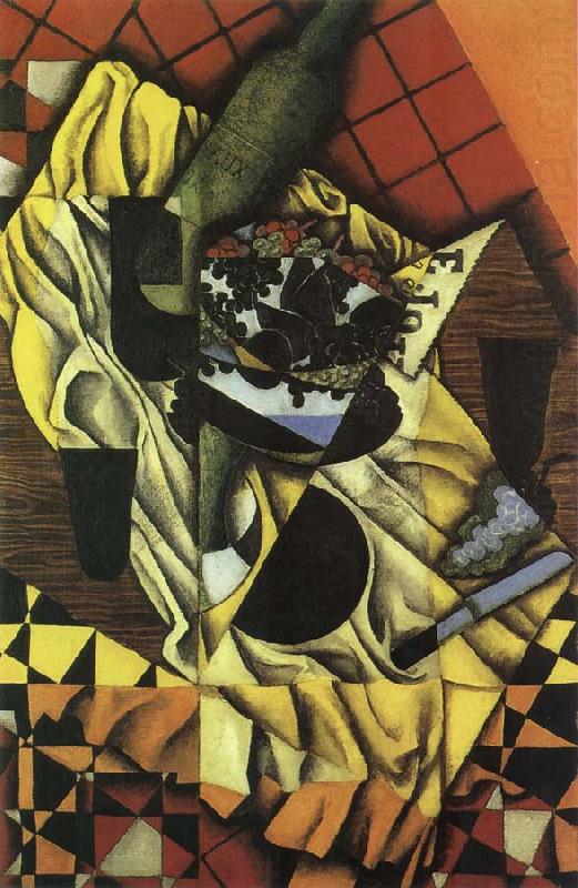 Grape and wine, Juan Gris